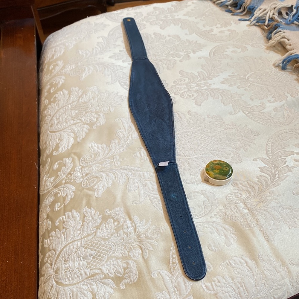 Vintage Leather and beaded belt - Picture 7 of 7